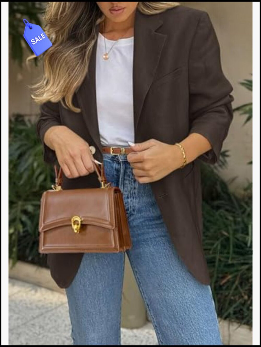 Business Casual Blazer Long Sleeve Notch Lapel Open Front Pockets - Picture 2 of 7